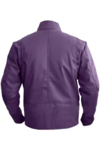 colored leather jackets purple