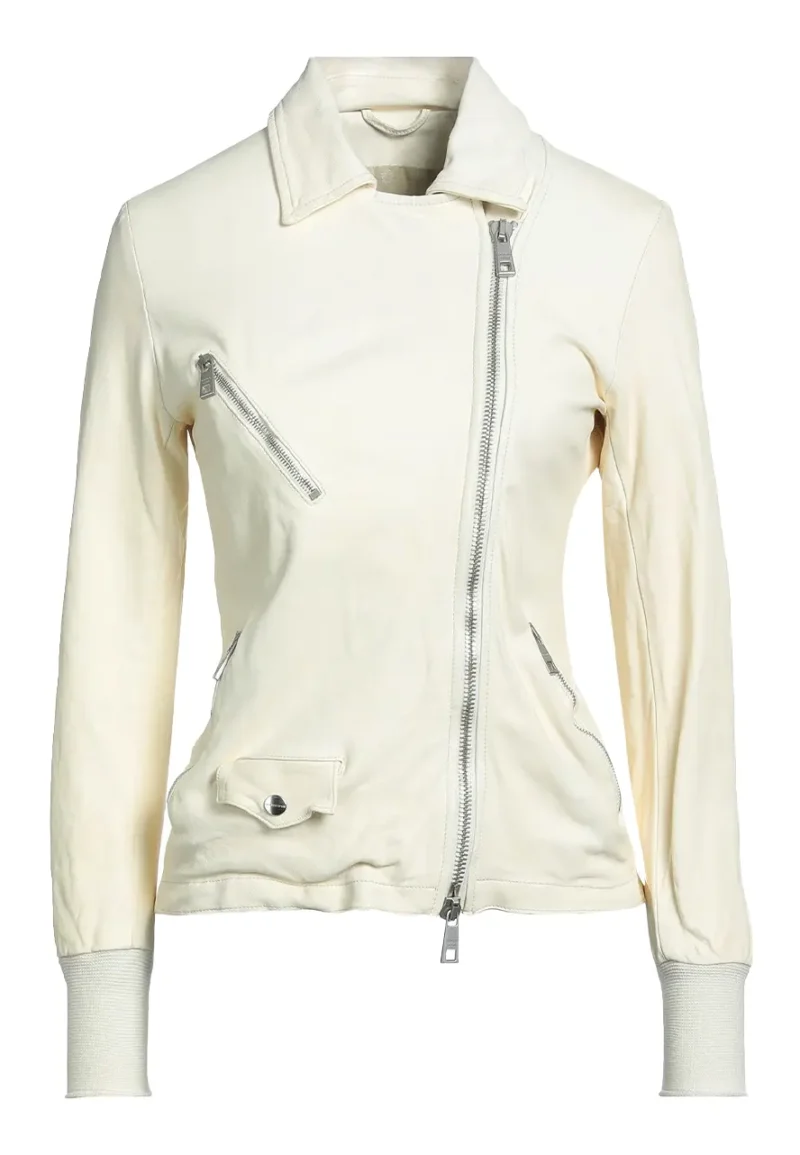 crinkled leather jacket