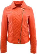 cross zip leather jacket