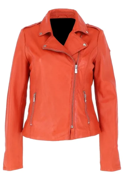 cross zip leather jacket