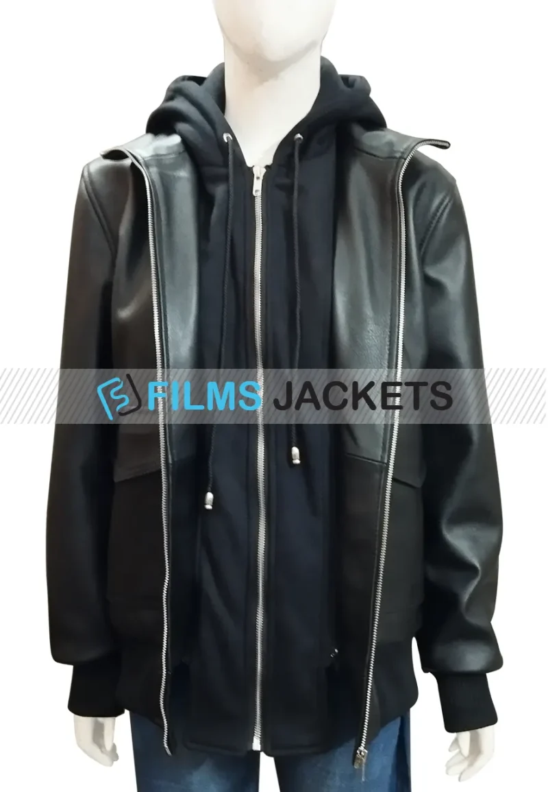 darlene conner black leather jacket