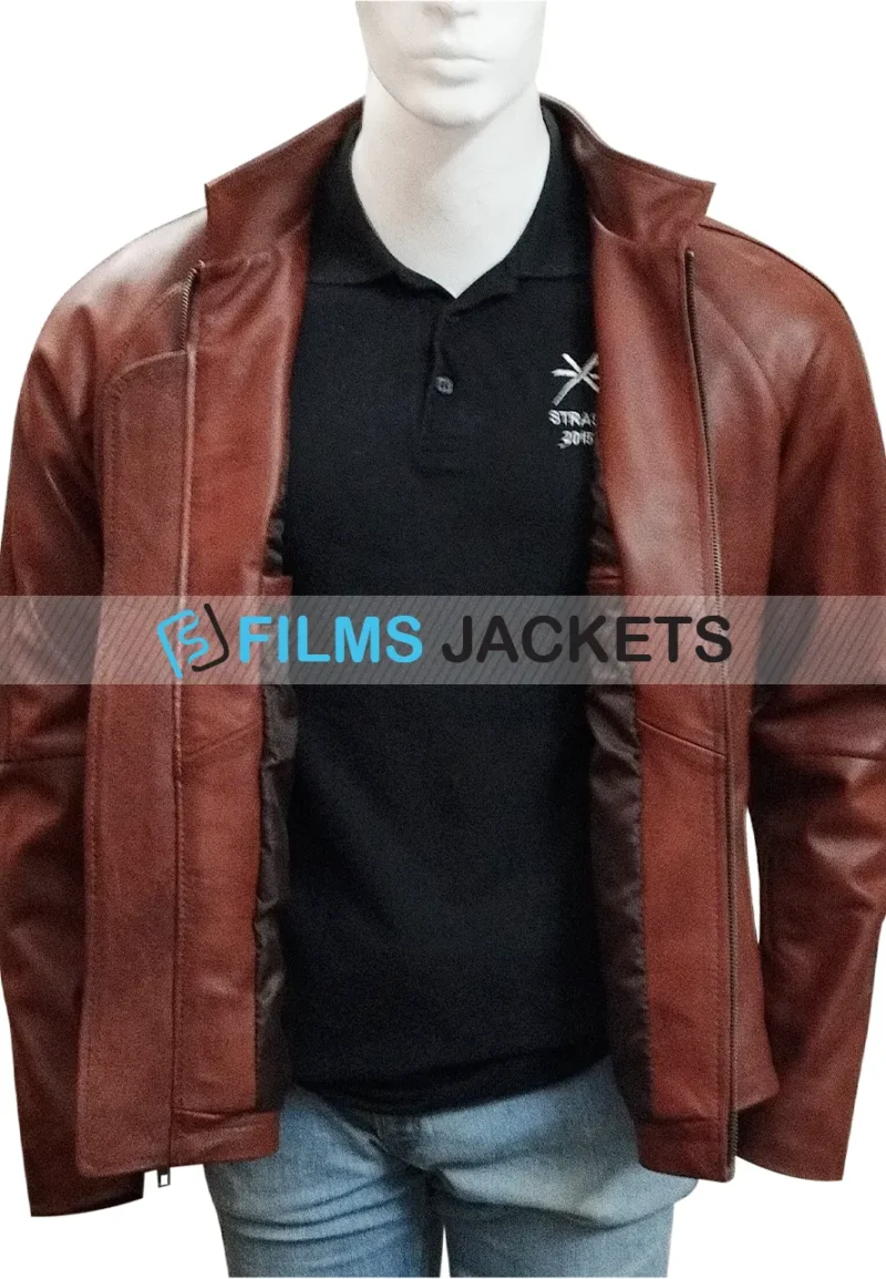 jack reacher brown leather jacket