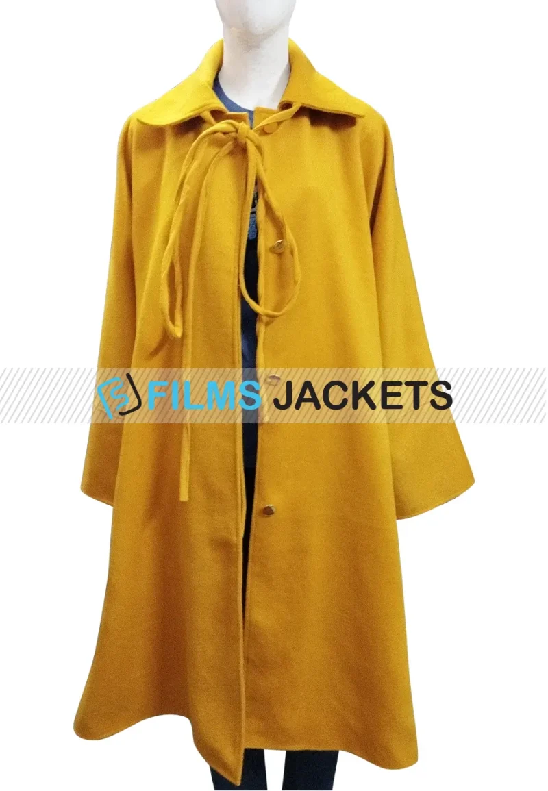 killing eve jodie comer yellow wool coat