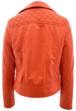 leather jacket cross zip