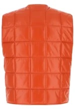 leather quilted vest