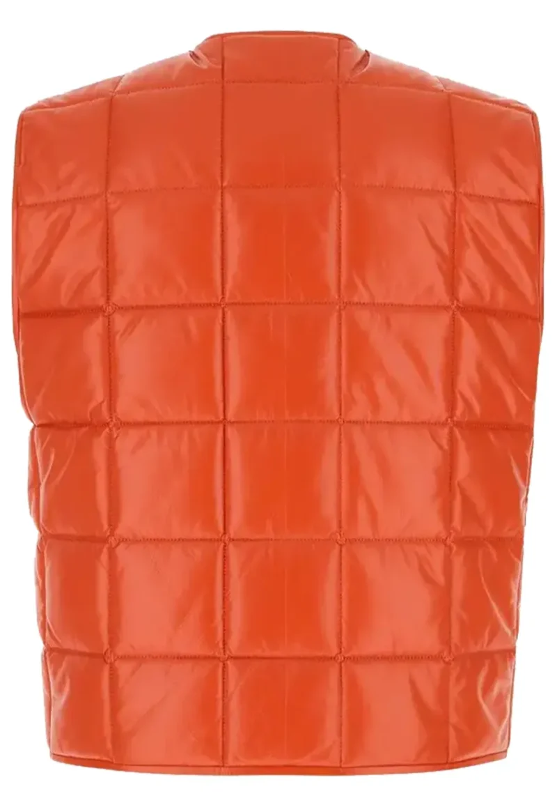leather quilted vest