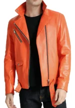 leather rider jacket men