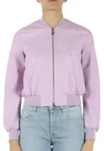light purple bomber jacket
