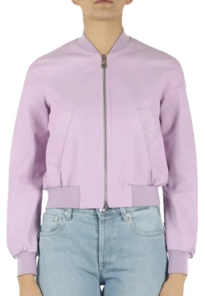 light purple bomber jacket