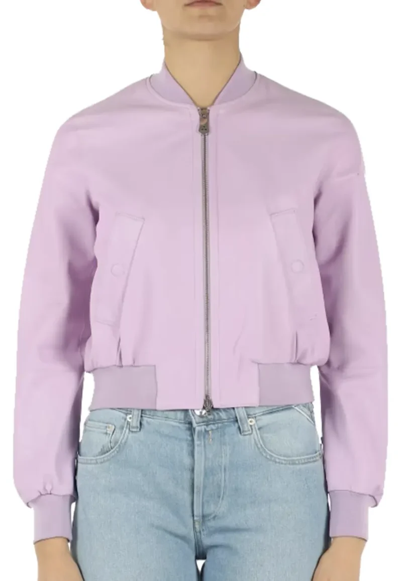 light purple bomber jacket
