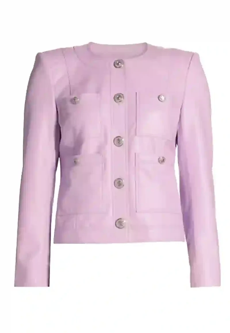 light-purple-leather-jacket light purple leather jacket