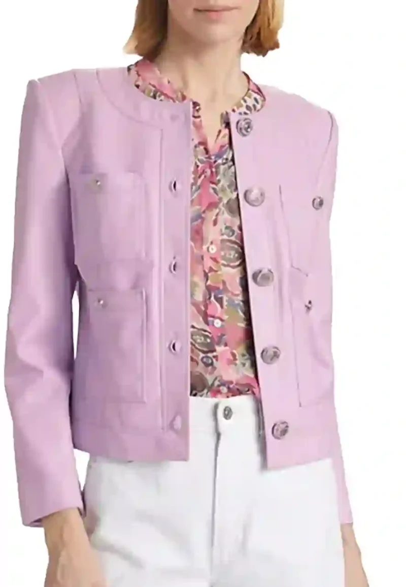light purple leather jackets