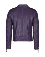 mens cafe racer leather biker jacket