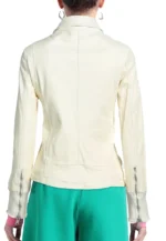 off white biker leather jacket