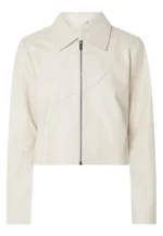 off white biker leather jacket