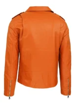orange biker jacket