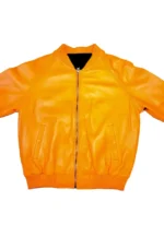 orange bomber jacket