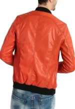 orange bomber jacket