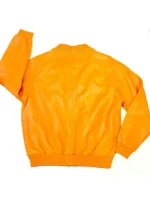 orange leather jacket
