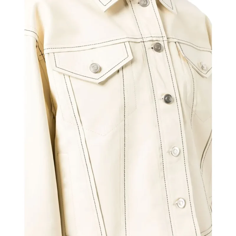 oversized cream jacket