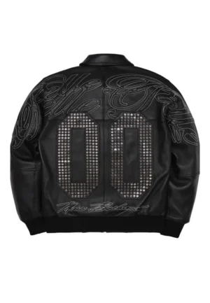 pelle pelle leather bomber jacket
