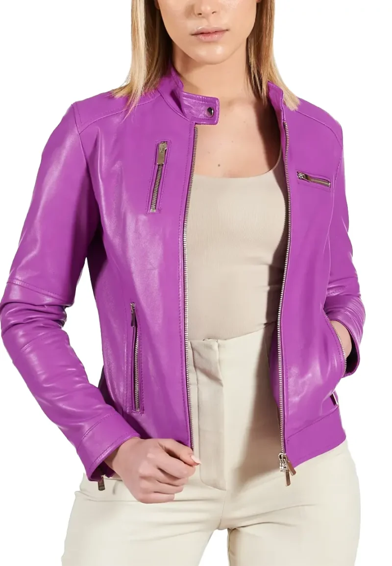 purple slim fit jacket