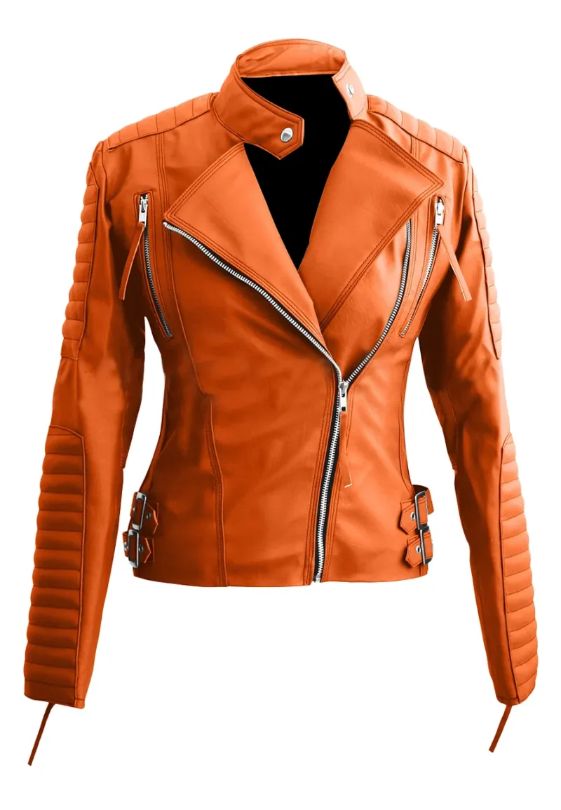 quilted leather biker jacket