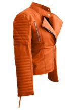 quilted leather jacket womens