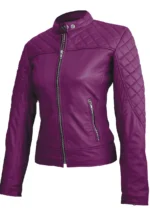 quilted purple jacket