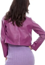 short leather jacket