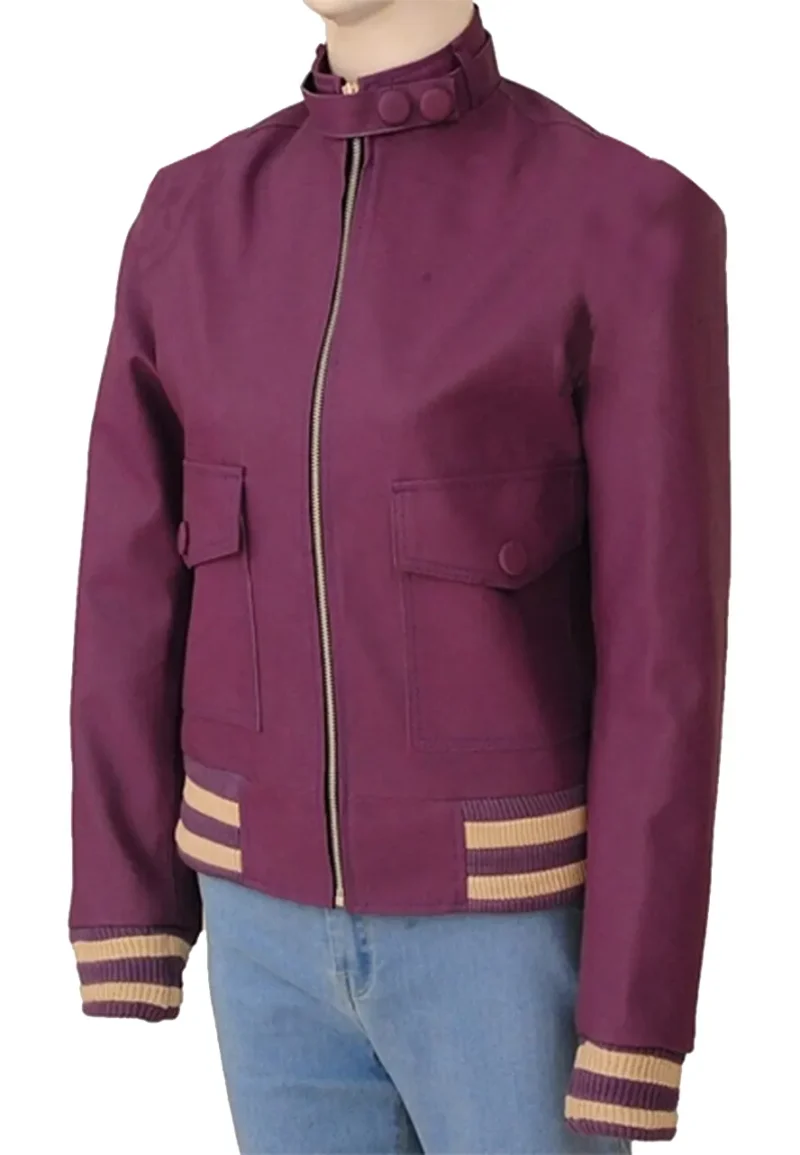varsity jacket purple