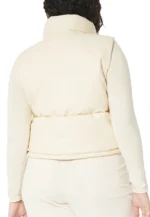 womens off white puffer vest