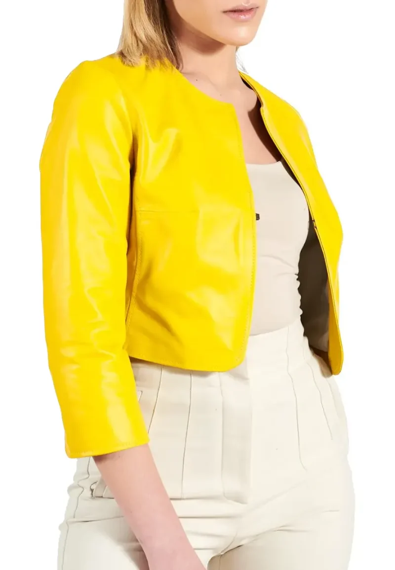 bolero jacket leather