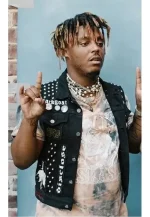 juice wrld leather vest