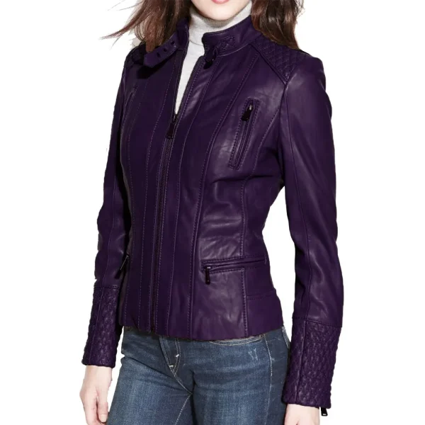 quilted biker jacket