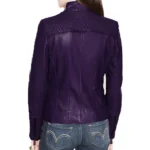 quilted biker jacket womens