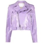 short leather jacket