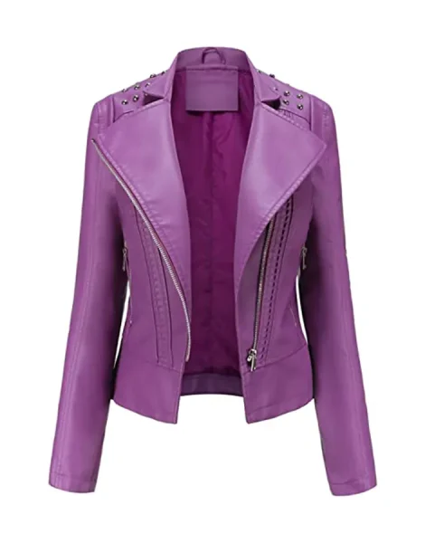 shoulder studded jacket