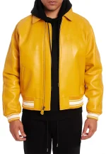 yellow bomber jacket