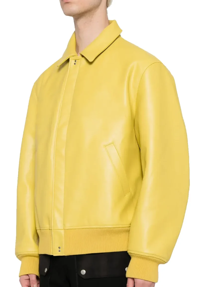 yellow bomber jacket mens