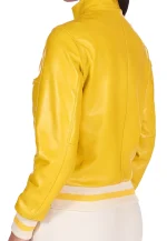 yellow bomber jacket outfit