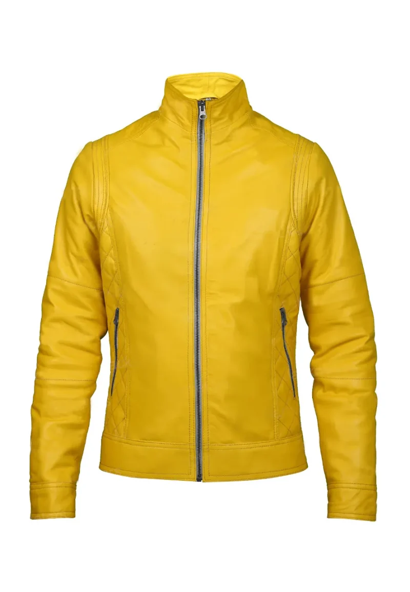 yellow motorbike jacket