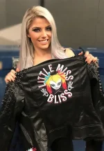 alexa bliss black leather jacket