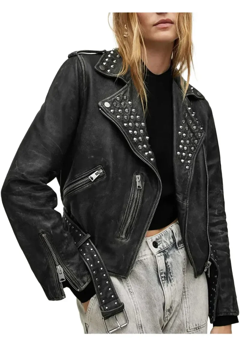 alexa bliss black leather jacket