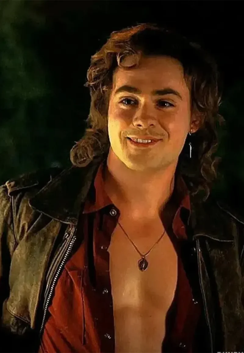 dacre montgomery in leather jacket