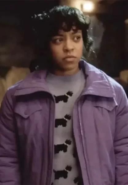 erica sinclair purple jacket