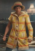 hooded shearling coat