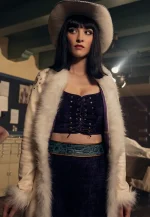 lera abova white leather coat