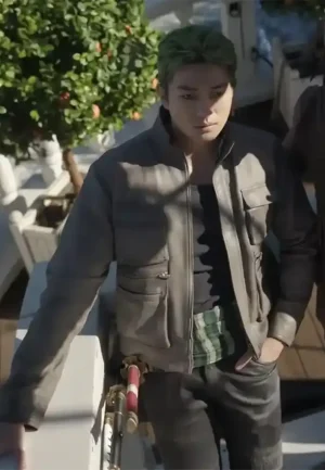 mackenyu grey jacket