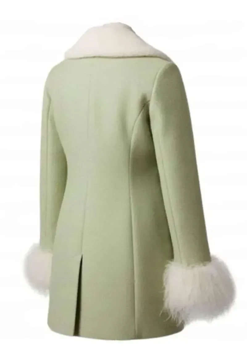 miss wednesday green coat